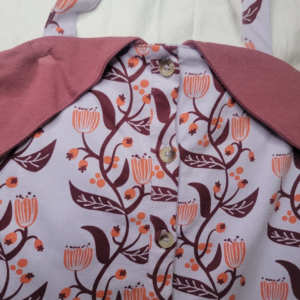 Kate Quinn Organics Halter Dress 8y NEW Floral Vine - Picture 6 of 9